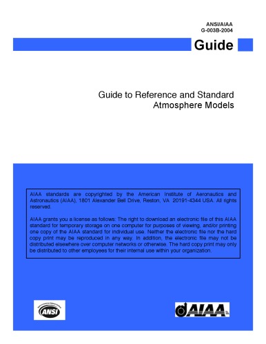Guide to Reference and Standard Atmosphere Models