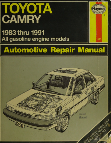 Haynes Toyota Camry 1983 thru 1991 Automotive Repair Manual
