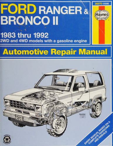 Haynes Ford Ranger & Bronco II 1983 thru 1992 Automotive Repair Manual