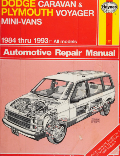 Haynes Dodge Caravan & Plymouth Voyager Automotive Repair Manual