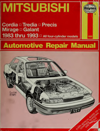 Haynes Mitsubishi 1983 thru 1993 Automotive Repair Manual