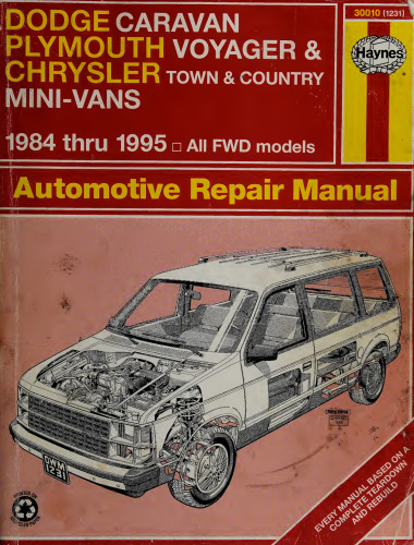 Haynes Dodge Caravan & Plymouth Voyager Automotive Repair Manual