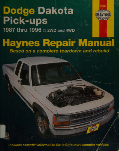 Haynes Dodge Dakota Pick-Ups Automotive Repair Manual