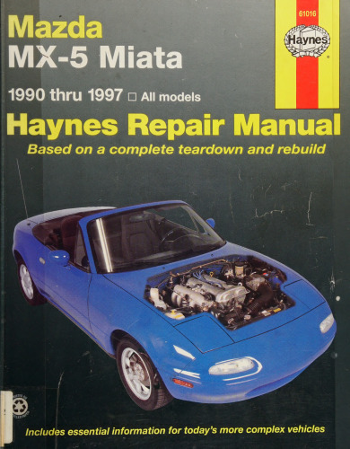 Haynes Mazda MX-5 Miata Automotive Repair Manual