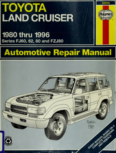 Haynes Toyota Land Cruiser Automotive Repair Manual