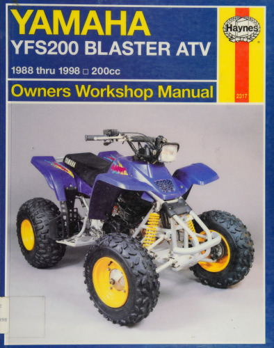 Haynes Yamaha YFS200 Blaster ATV Owners Workshop Manual