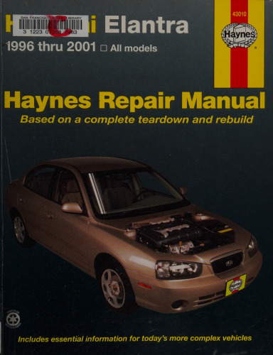 Haynes Hyundai Elantra Automotive Repair Manual