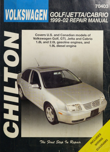 Chilton's Volkswagen Golf-Jetta-Cabrio 1999-02 Repair Manual