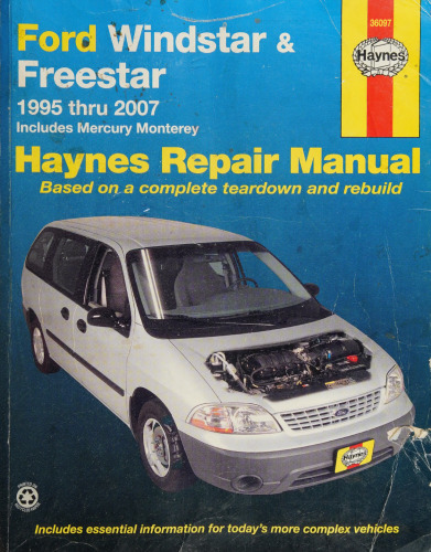 Haynes Ford Windstar & Freestar 1995 thru 2007 Automotive Repair Manual