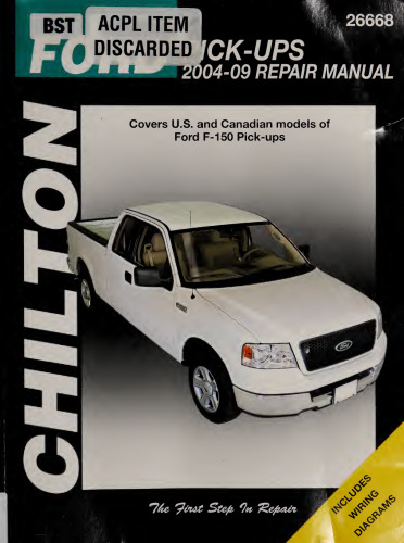 Chilton's Ford Pick-Ups 2004-09 Repair Manual