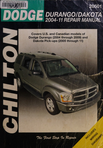 Chilton's Dodge Durango/Dakota 2004-11 Repair Manual