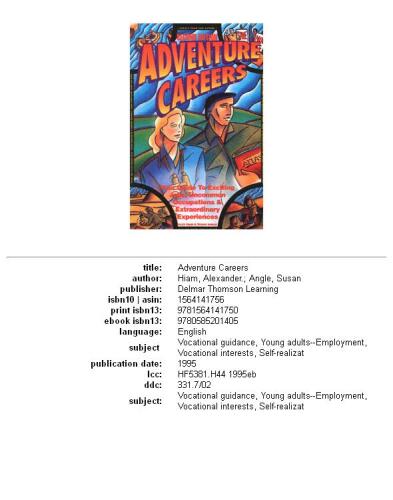 Adventure careers