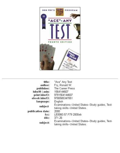 'Ace' Any Test
