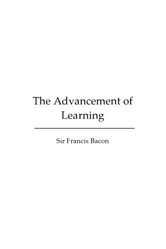 Advancement of Learning