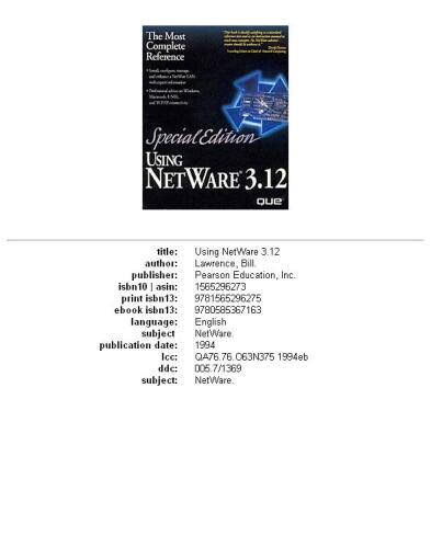 Using NetWare 3.12