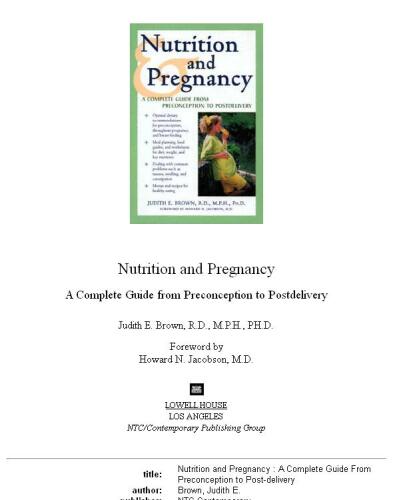 Nutrition and pregnancy: a complete guide from preconception to post-delivery