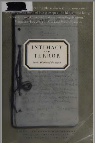 Intimacy and Terror: Soviet Diaries of the 1930s