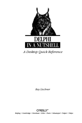 Delphi in a Nutshell (In a Nutshell (O'Reilly))