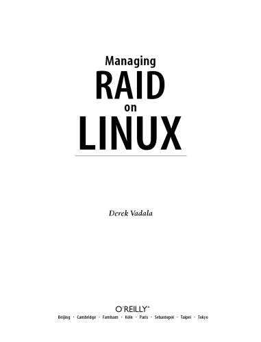 Managing RAID on Linux
