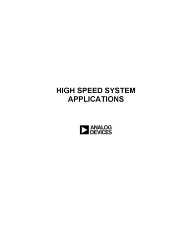 High Speed System Applications