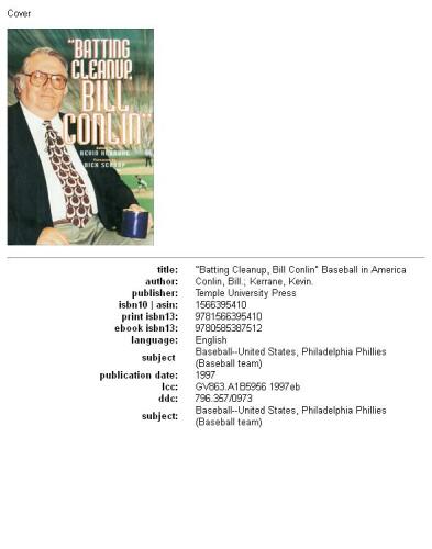'Batting cleanup, Bill Conlin''