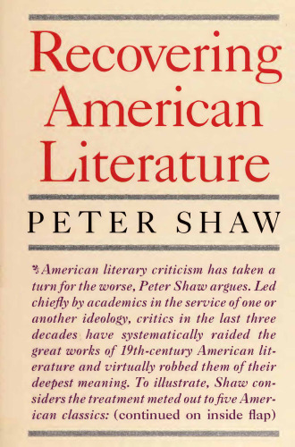 Recovering American Literature