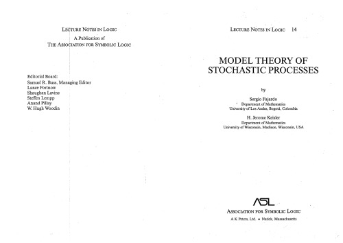 Model Theory of Stochastic Processes