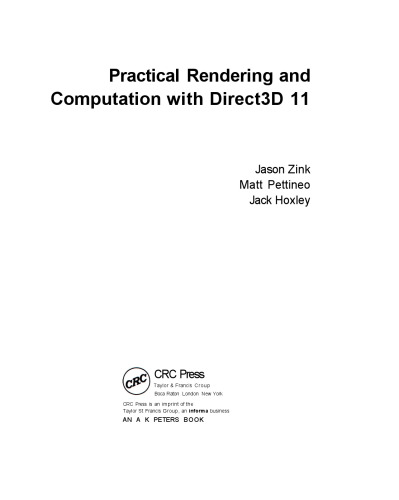 Practical Rendering and Computation with Direct3D 11