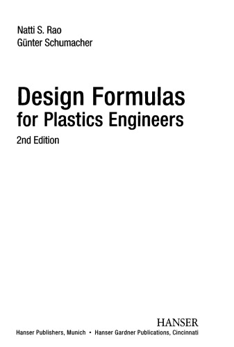 Design Formulas for Plastics Engineers 2E