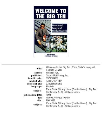 Welcome to the Big Ten: Penn State's Inaugural Football Season