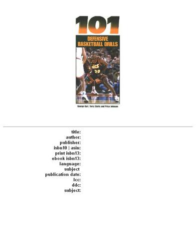 One hundred one defensive basketball drills
