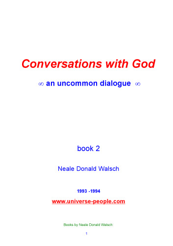 Conversations With God : An Uncommon Dialogue (Book 2)