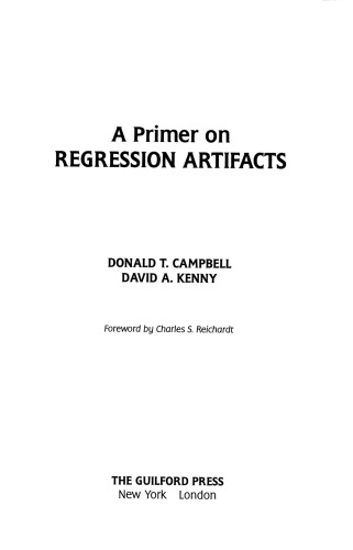 A Primer on Regression Artifacts
