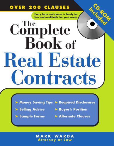 The Complete Book of Real Estate Contracts
