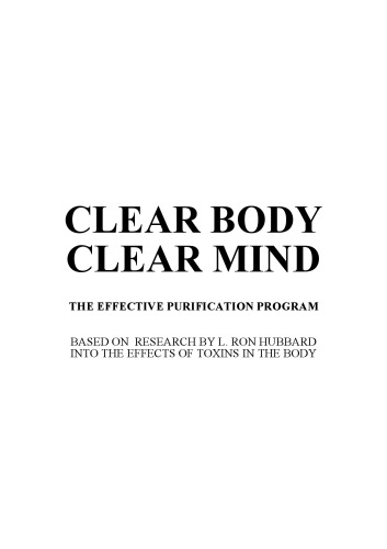 Clear Body, Clear Mind : Vitamin B3 Niacin