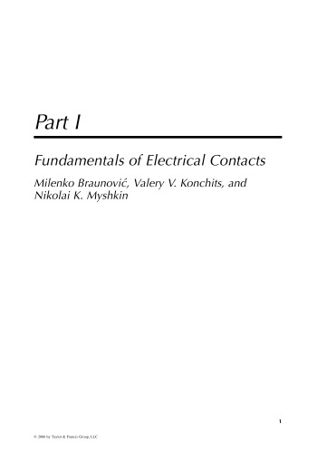 Electrical Contacts: Fundamentals, Applications and Technology