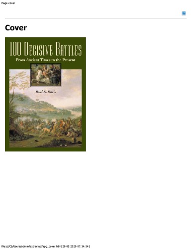 100 Decisive Battles. From Ancient Times to the Present