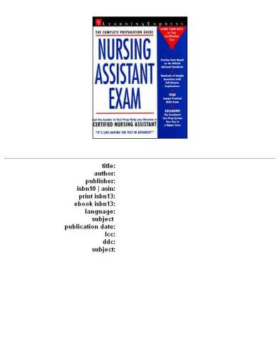 Nursing Assistant Exam