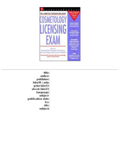 Cosmetology Licensing Exam