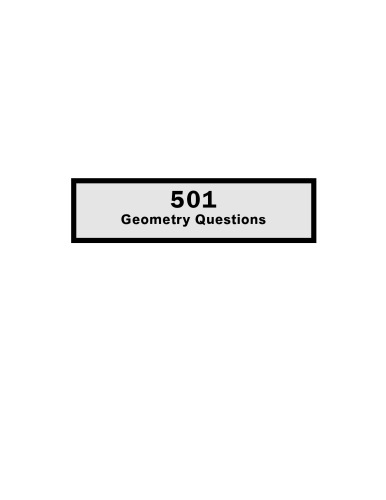 501 Geometry Questions & Answers