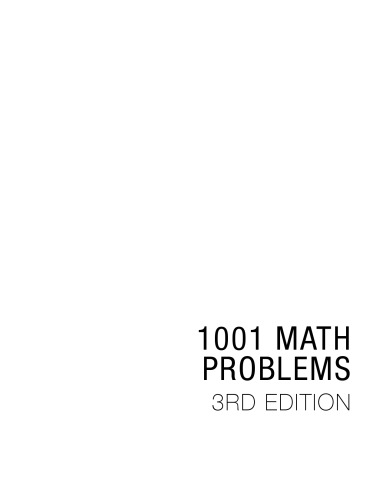 1001 Math Problems, 3ed