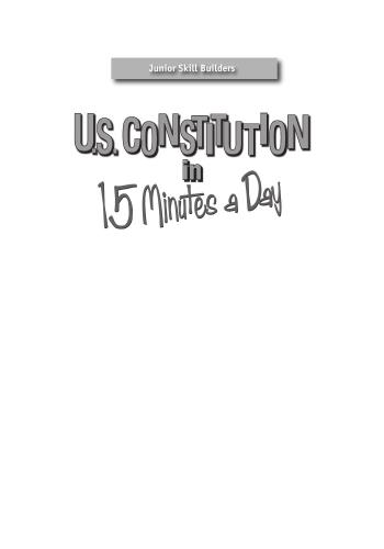 U.S. Constitution in 15 Minutes a Day