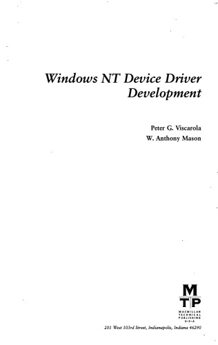 Windows NT Device Driver Development