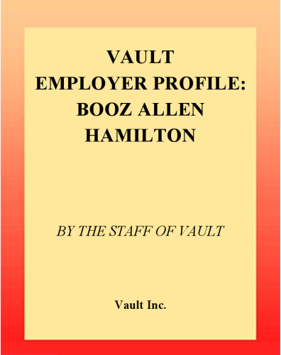 VEP: Booz-Allen & Hamilton 2003 (Vault Employer Profile)
