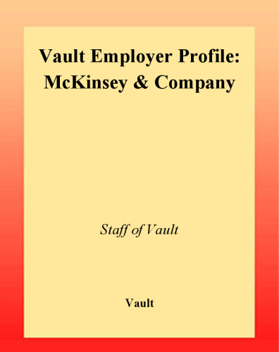 VEP: McKinsey & Company 2003 (Vault Employer Profile)