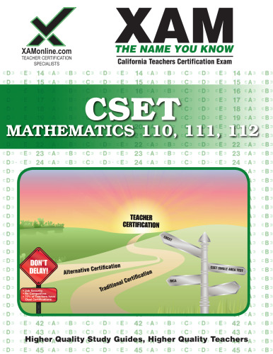CSET Mathematics 110, 111, 112 (XAM CSET)