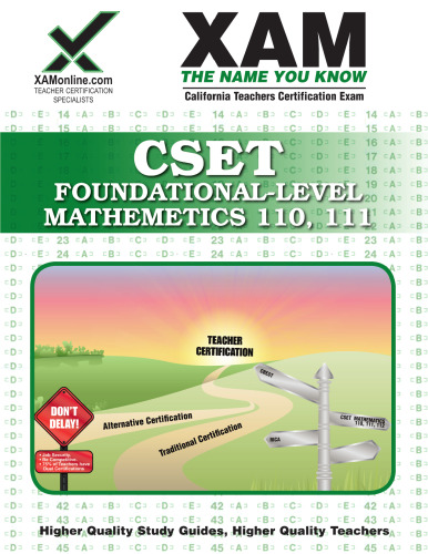 CSET Foundational-Level Mathematics 110, 111 (XAM CSET)