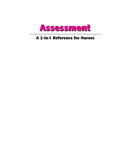 Assessment: A 2-in-1 Reference for Nurses