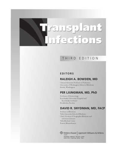 Transplant Infections