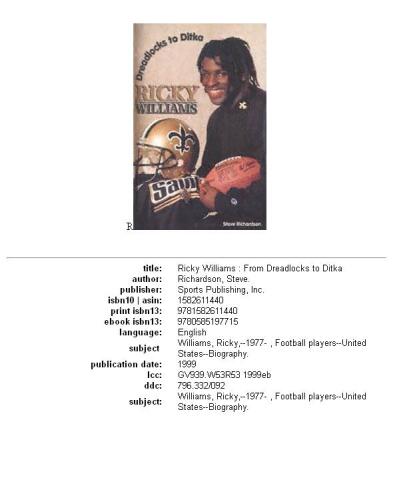 Ricky Williams: Dreadlocks to Ditka